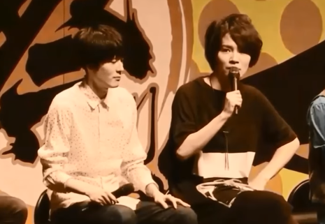 @devdapper​ reminded me that Otabek and Yurio’s seiyuu, Hosoya Yoshimasa (Right) & Uchiyama Kouki (Left) sat next to each other during the entirety of the Haikyuu!! Festival Event (Highlights video here), since they play Azumane Asahi and Tsukishima