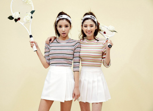 korean-dreams-girls:  Lee Chae Eun & JungYeon - February 22, 2016 1st Set 