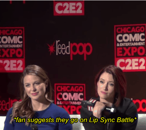 nerdy-little-things:popculty:#actual five year old melissa benoist#and cool mom chyler leighI want t