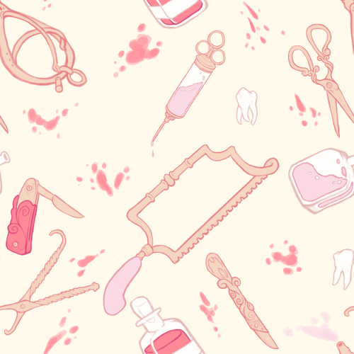 designed a new print for fabric!  idk when i’ll be able to get it printed to make stuff w