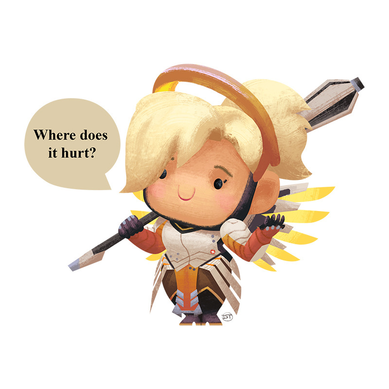 davidtalaskiillustration:  Chibiwatch - Support your team!