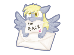 theanonymousbronyblog:  Guess who’s back?! by Reporter-Derpy  &lt;3!