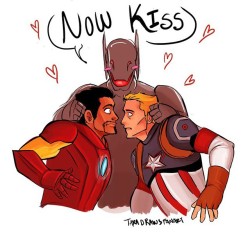 violaloki:  I can’t stop laughing. XD #avengers #avengersfanart #avengersageofultron #stony #stonyfanart #nowkiss #gazingintoeachotherseyes #fanart #superhusbands #superhusbandsfanart