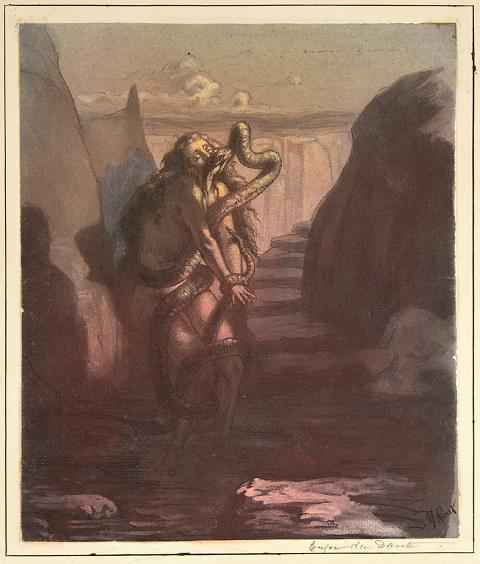 uromancy:  Marcel Roux. Illustration for Dante’s Inferno. 