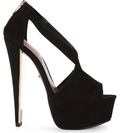 wantering-heels: Grow suede heeled peep-toe sandals