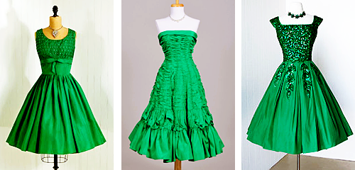 1950s Prom and Party Dresses: Green porn pictures