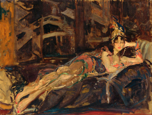 Ida Rubinstein as Zobéide in Schéhérazade (1922). Jacques-Émile Blanche (French, 1861-1942). Oil on 