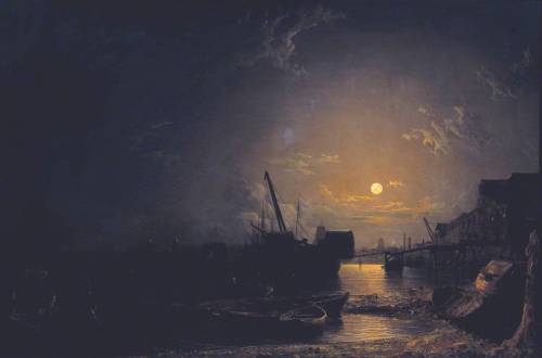 centuriespast: Greenwich Reach, MoonlightHenry Pether (1800–1880)Tate