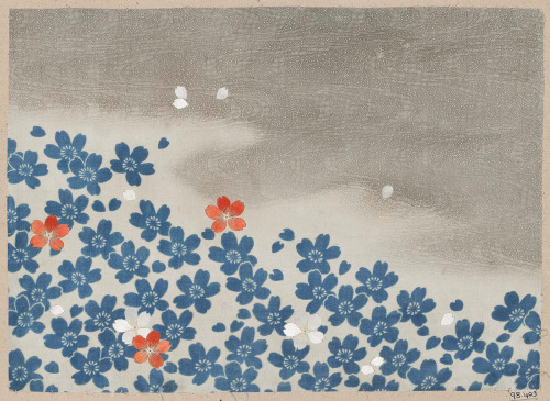 yorkeantiquetextiles:Textile sample.  Japanese,Late Edo or early Meiji era, 19th century. Textile sa