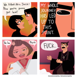 therandomninjakitty:RIP Samurai Jack. He never scored. this is my future