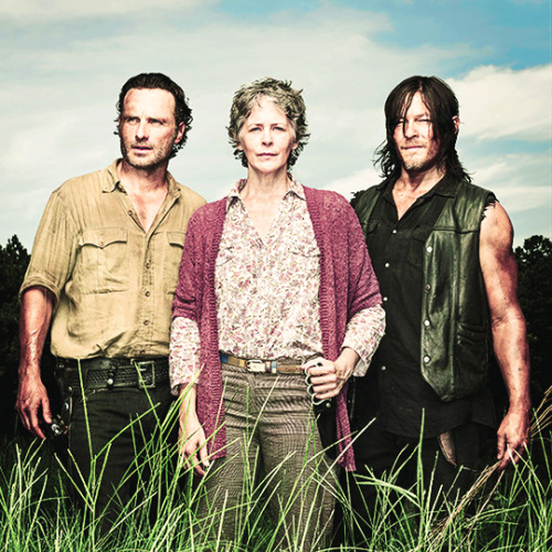 memoriesinatrunk: “EW was photographing Andrew Lincoln, Melissa McBride, and Norman Reedus out