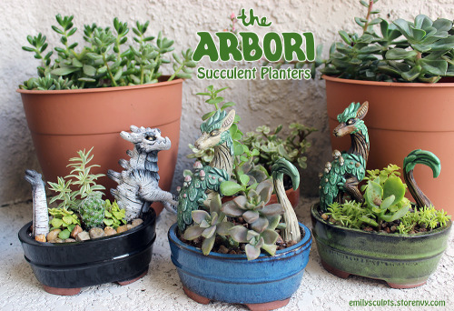 emilysculpts:Arbori Succulent Planters - Order Here!Arbori make wonderful caretakers for houseplants