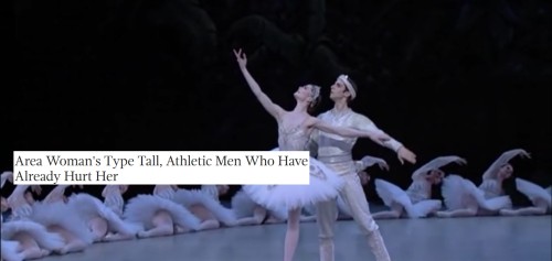spinmelikeyoumeanit:La Bayadere + Onion Headlines Bonus:You can find my other ballet + text posts st