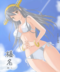 twin-tailed: Haruna by gilutevo