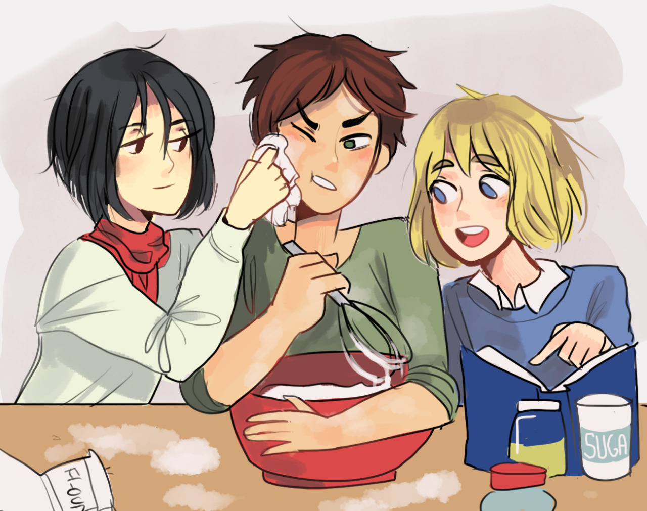 astronbot:   happy birthday nikki!!! look its ur fave kids baking u a cake!! happy