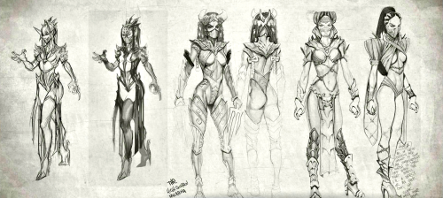 nekro-mancer:  Mileena concept art from the porn pictures