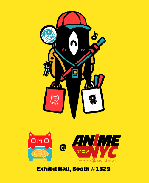 OMOCAT will be at ANIME NYC, november 19-21 (exhibit hall, booth #1329)see what we’re bringing