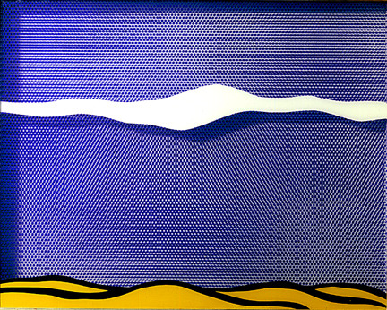 Arctic landscape, 1964, Roy LichtensteinMedium: magna,oil,plexiglas