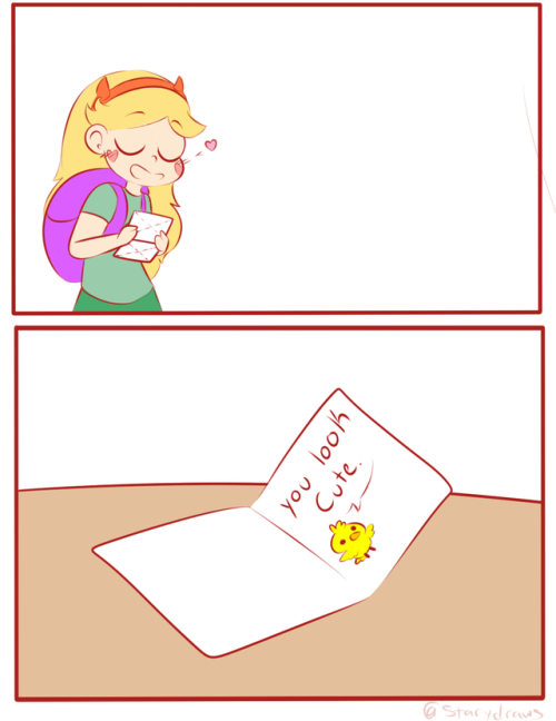 starydraws:  Sweet Starco Notes Au.