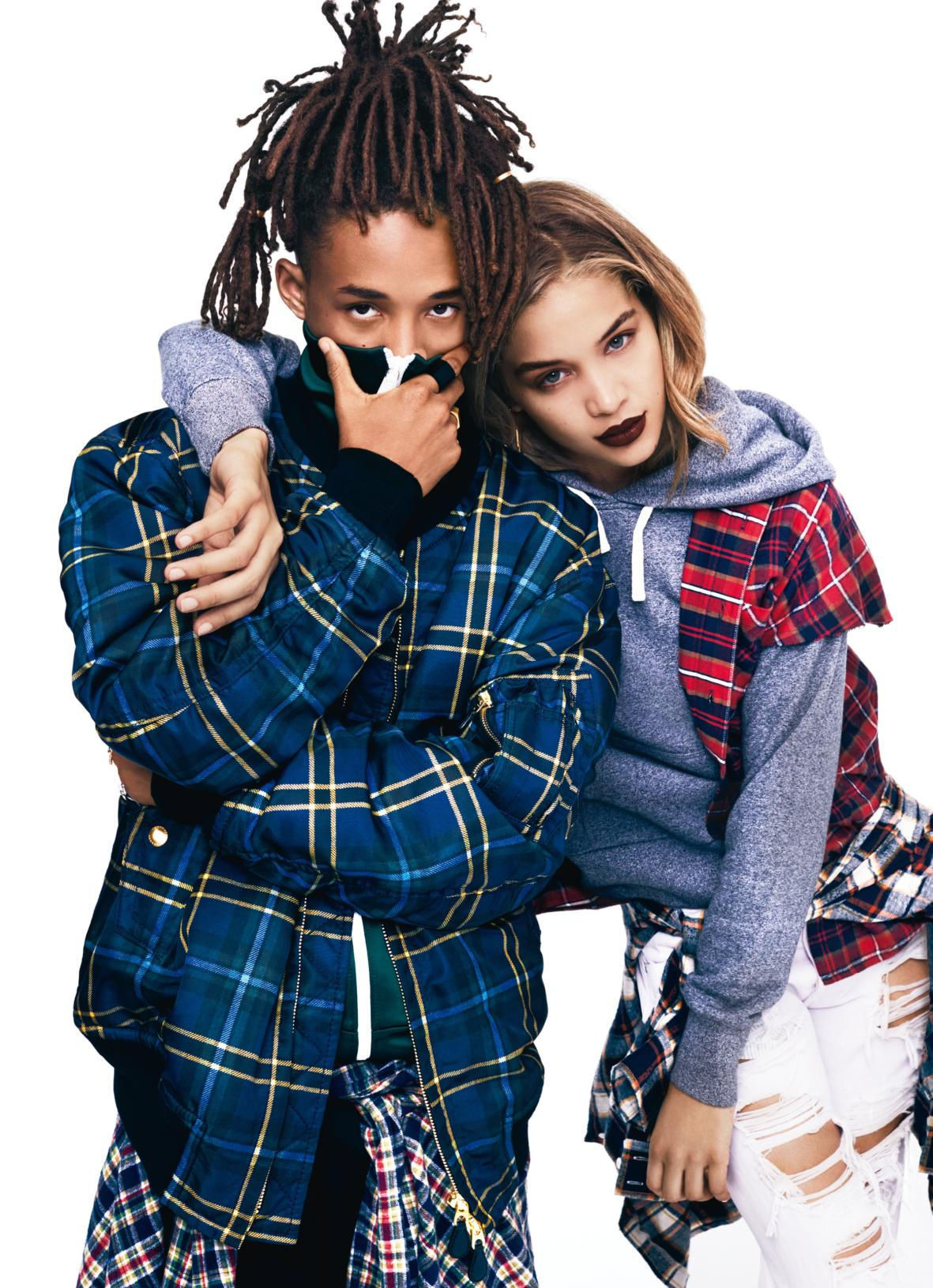 joynavon:  celebritiesofcolor:  Jaden Smith and Jasmine Sanders for Glamour Magazine