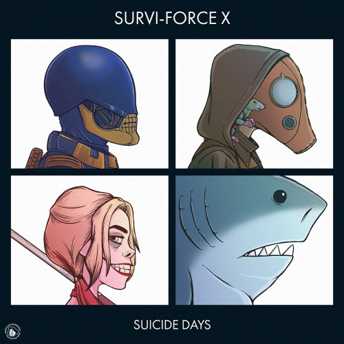 SURVI-FORCE X; Suicide Days*t-shirts, stickers, prints, and more available!!