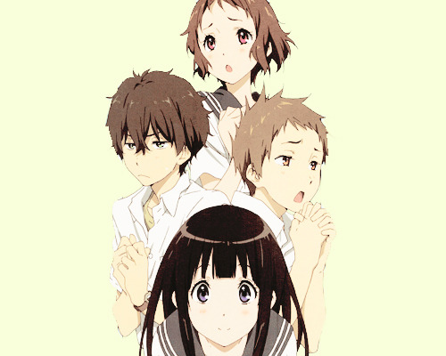 rennfro:  30 DAY CHARACTER CHALLENGE (modified) -    3. A group of characters who is most like you and your friends    Classic Literature Club with me as Oreki (Hyouka)