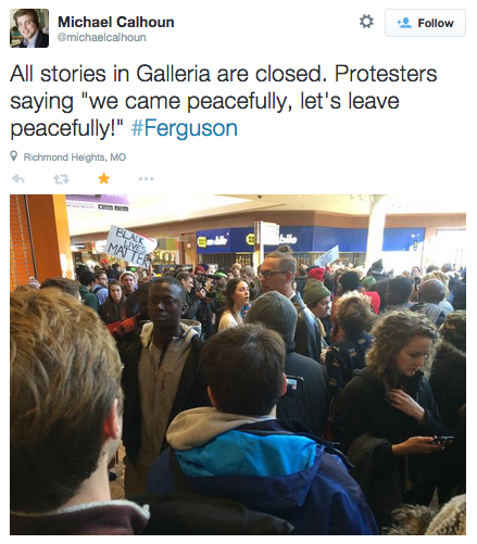 socialjusticekoolaid:  ICYMI in Ferguson (11/29/14): Protesters across the US #BlackOut Black Friday. If we don’t get it, shut it down. #staywoke #farfromover 