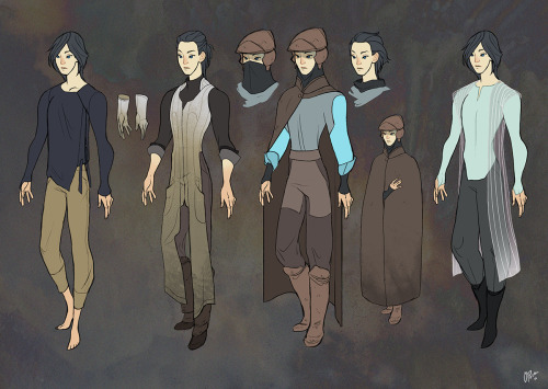 Model Sheet and costuming for the comic I&rsquo;m hoping to start up soon. Story is science-fiction 