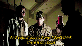 girlofspring:Favourite Band of Brothers moments [6/?]Kraut surgeon says he’s gonna make it. 