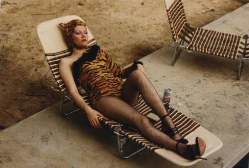 theunderestimator-2: Outtakes of Poison Ivy in a tiger print suit from her photo shoot by Lux Interi