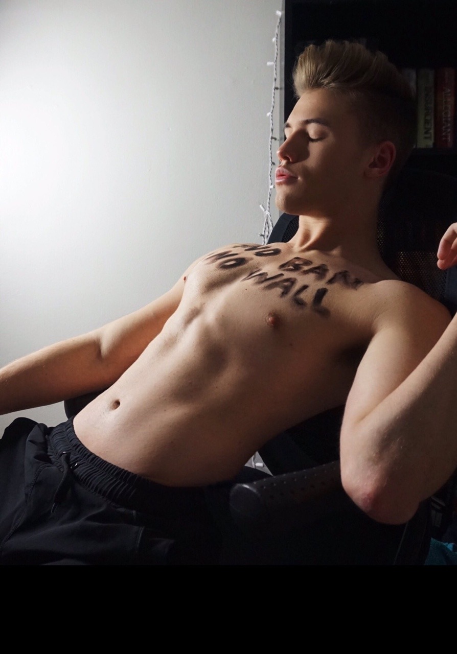 c-bassmeow:  Revolutionary  white gay activism. The wall has been cancelled. Trump