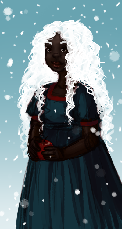 conticinium: Snow white - with hair as white as snow, lips as red as blood, and skin as black as ebo