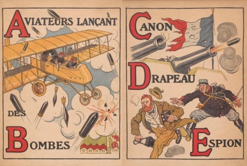 Alphabet de la Guerre par H. Lanos.ParisHachette et Cie..c.1916.Source : bnf.