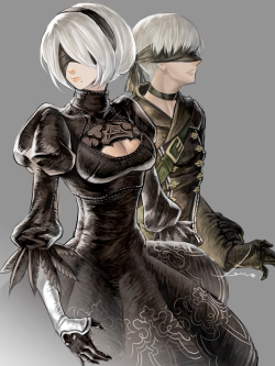 wintrynoir: 2B &amp; 9S!!!