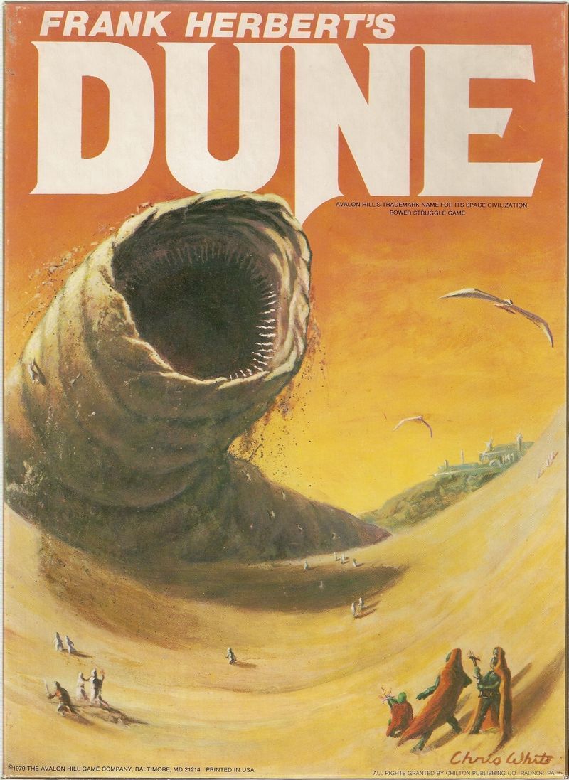 70sscifiart:  Dune: the board game
