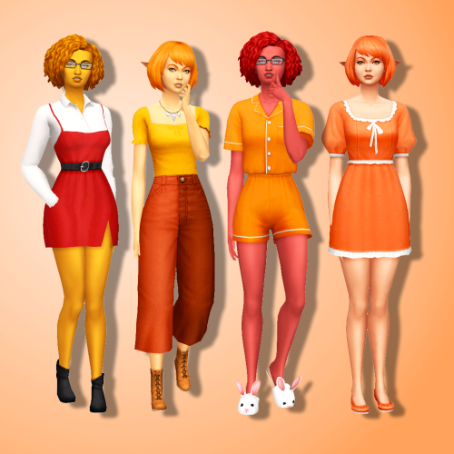  Happy Simblreen! - Part 1 Trillyke Outfits in Sorbets Remix2 @trillyke female tops, 2 bottoms and 2