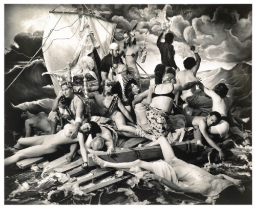 cavetocanvas:The Raft of George W. Bush, 2006, by Joel-Peter Witkin (See Gericault’s Raft of Medusa)