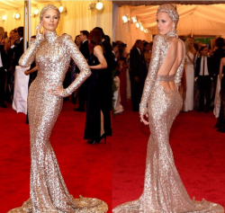 rachelzoe:  One of my most surreal moments as a designer was creating this custom gown for the insanely beautiful and statuesque @karolinakurkova for the 2012 Met Gala #blushsequinsheadtotoe #tbt#pinchmemoment