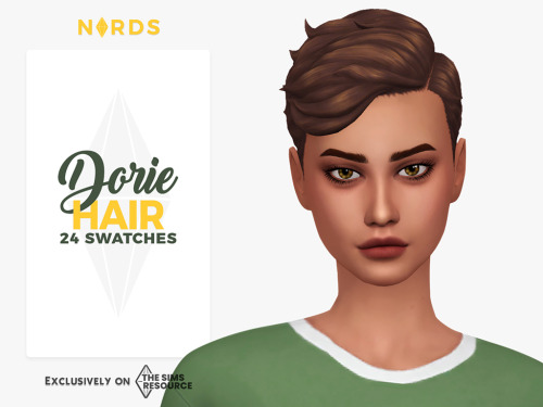 nords-sims: Dorie Hair :Dag dag everyone,I’ve been wanting to edit that hair that came with Nifty Kn