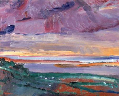 igormaglica: David Bomberg (1890–1957), Sunset, the Bay, North Devon, 1946. oil on canvas, 61.