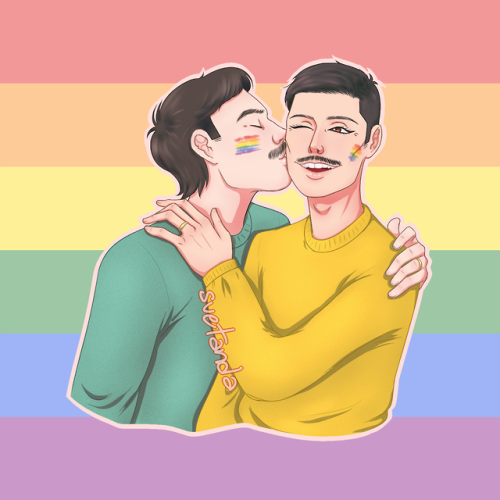 Happy pride month, everyone! ️‍ I just wanted to say a few words about this drawing because I don’t 