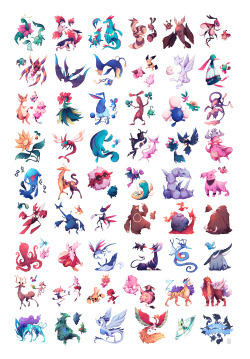 zestydoesthings:  Preorders are open for my Johto Pokemonathon poster-print! Preorders will be open till around July 12th, so head on over to my shop and pick one up!Also available is a bundle with the Johto and Kanto posters, especially for people who