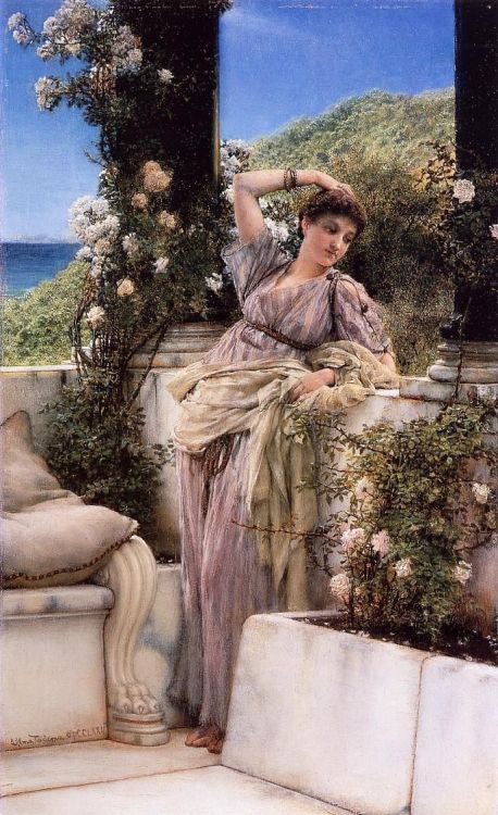 Thou Rose of All the Roses by Sir Lawrence Alma-Tadema