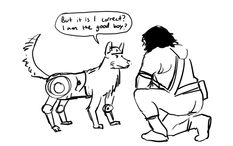 jinglyjangly:there’s a talking dog named k-9 in fo2 ;_;