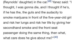 unbossed: dabblingindissent:  mormonfries: this is Officer Yanez’ defense for shooting a human being seven times at point blank range. this got him acquitted on all charges. I’m going to fucking throw up. Cops are disgusting. god what a moralizing