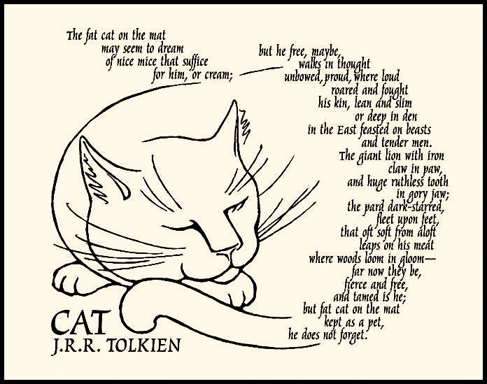 cheshirelibrary: Happy Tolkien Reading Day! (How fortuitous that it falls on Caturday