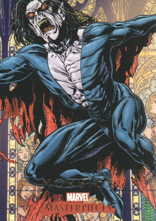 comicbooktradingcards: Marvel Masterpieces - Series 7 (2008) #54 Morbius deep v and choker&helli