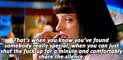 octavviablake:Pulp Fiction - Favorite quotes (1 /???)↳ I’m an American, honey. Our names don’t mean shit.  i fucking love this movie