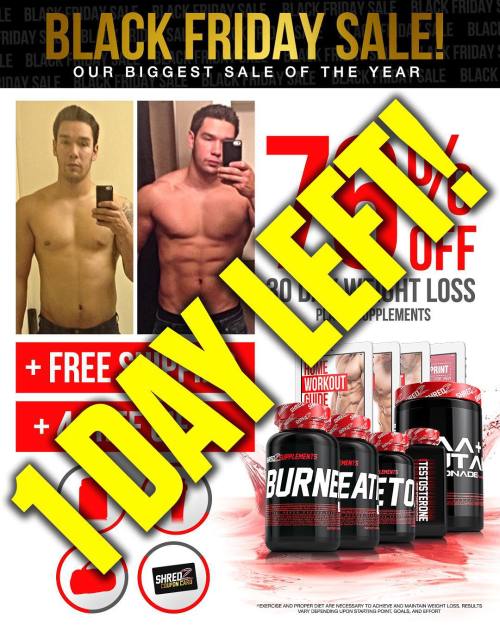 @SHREDZ BIGGEST SALE EVER 1 DAY LEFT! . 💥 Up to 81% OFF the ENTIRE STORE! 💥 4 FREE GIFTS while supplies last! 🌎 FREE SHIPPING . Order Now: ➡️ Click the link in their bio @SHREDZ ➡️ WWW.SHREDZ.COM  Don’t miss out on the Last Sale