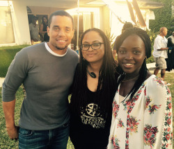 accras:  Michael Ealy, Ava DuVernay and Lupita Nyong’o at the   African-American History Museum in Washington, DC 